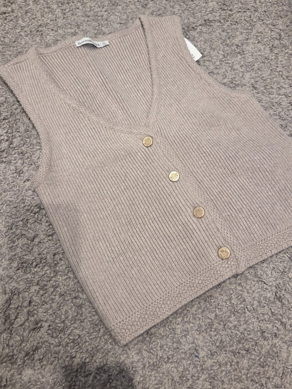 Abercrombie & Fitch Ribbed Knit Vest Top